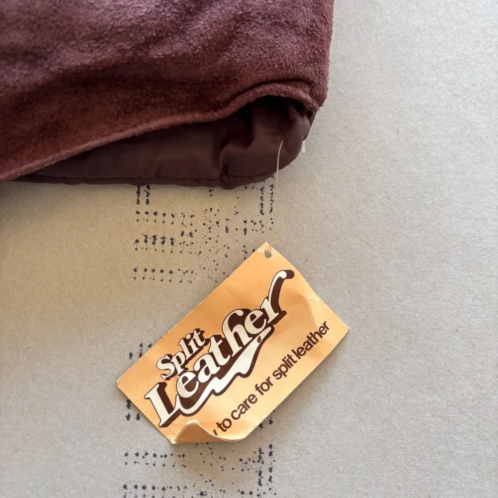 Vintage‎ 70s Chess King Leather Puffer Vest